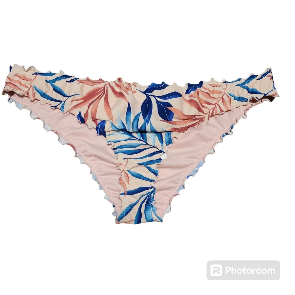 Hollister bikini bottoms floral swim size XL NWT - Picture 1 of 4